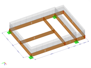 Modèle de plate-forme en bois