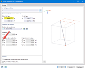 Boite de dialogue « Diviser la ligne par distance »