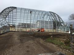 Serre d'exposition lors du montage | © ASSMANN BERATEN + PLANEN AG