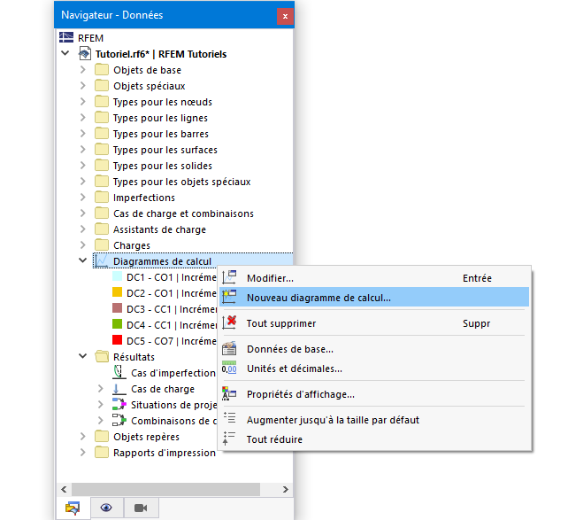 Catégorie du navigateur « Diagrammes de calcul »