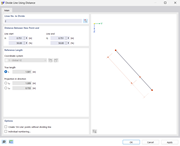 Diviser la ligne par distance