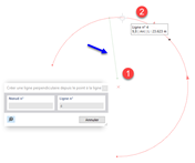 Création d’une ligne perpendiculaire