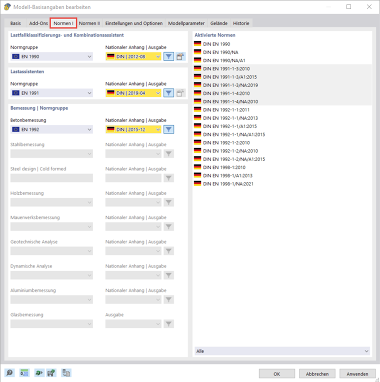 Sélection de l'Annexe Nationale