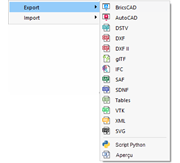 Interfaces d’exportation