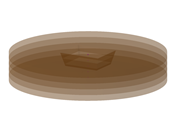Modèle 003980 | FUP007 | Massif de sol circulaire avec fondation rectangulaire