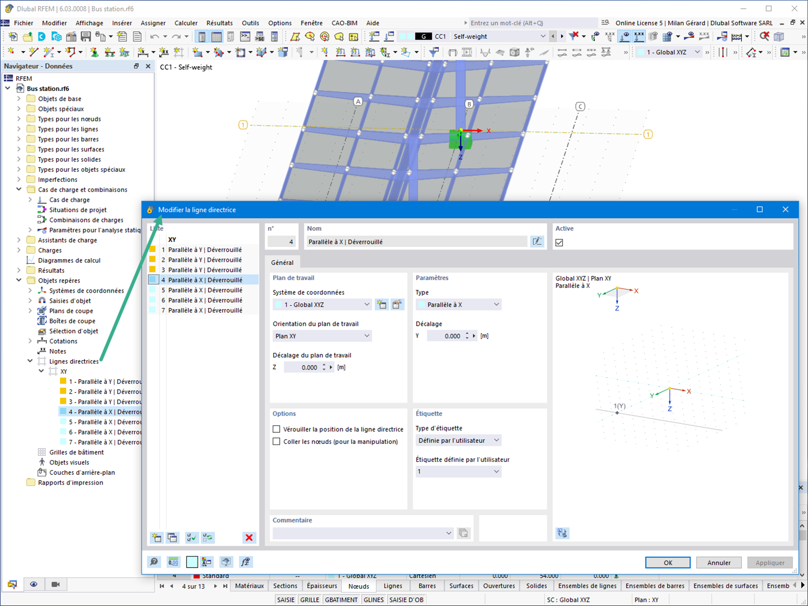 Fonctionnalité 002628 | Lignes directrices pour la vue quadrillée du bâtiment