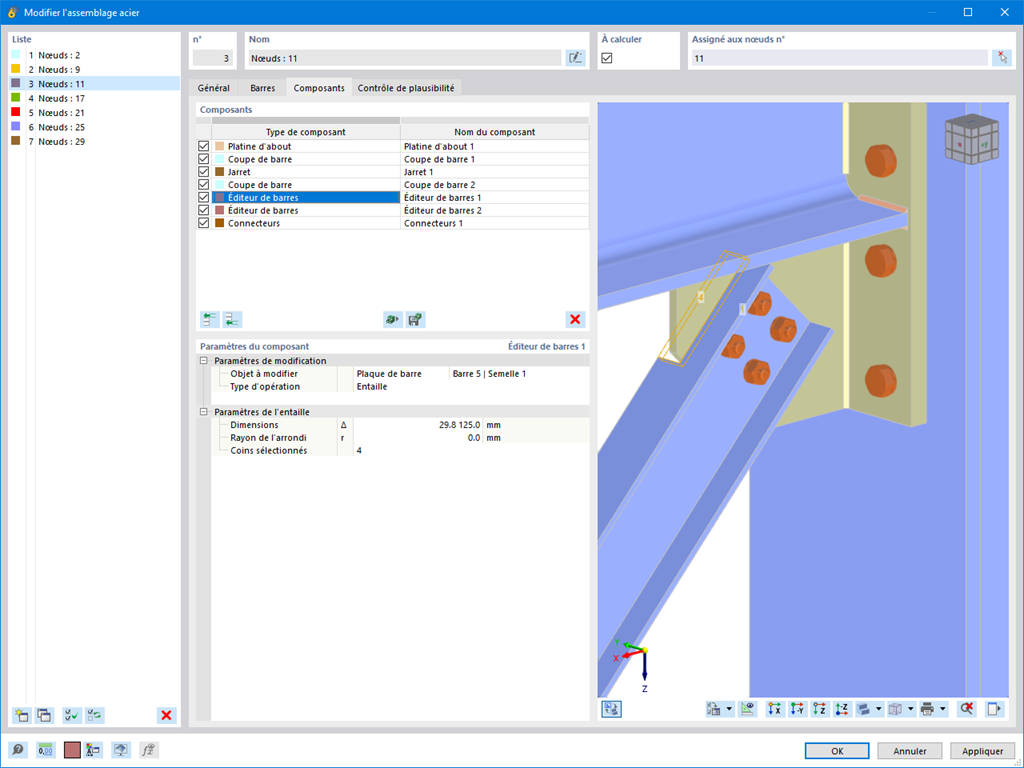 Fonctionnalité 002629 | Composant « Éditeur de barre »