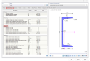 Calcul du contour du flambement d’une section avec détails techniques et vue des formules