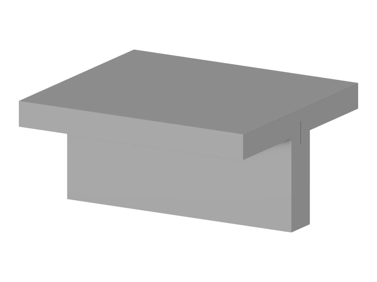 Poutre en T - Cisaillement à l'interface entre le béton coulé