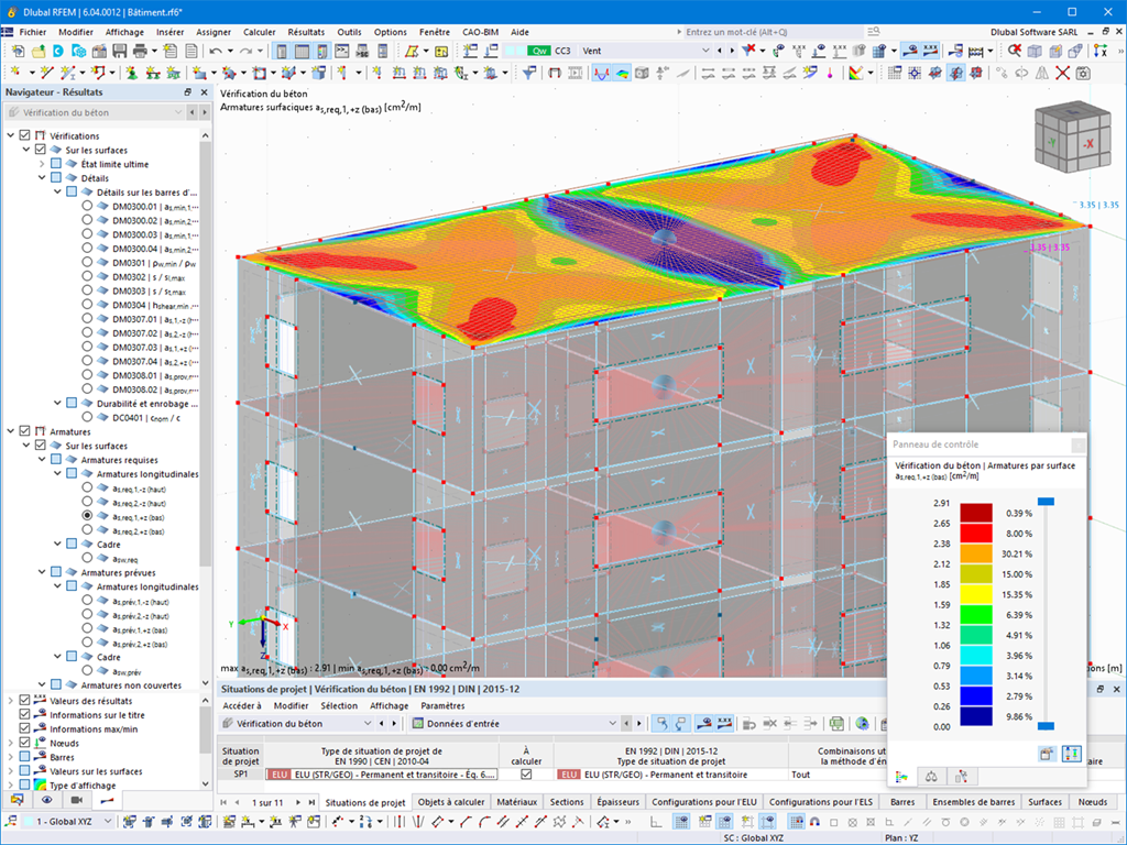 Fonctionnalité 002632 | Analyse des planchers en tant que système 2D isolé