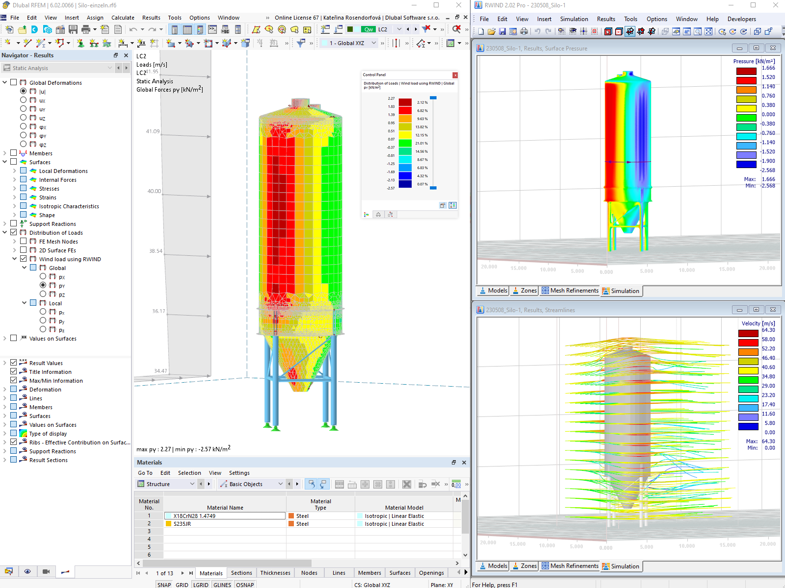 Interopérabilité entre RFEM 6 et RWIND 2