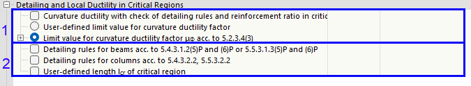 Configuration sismique - Détail et ductilité locale