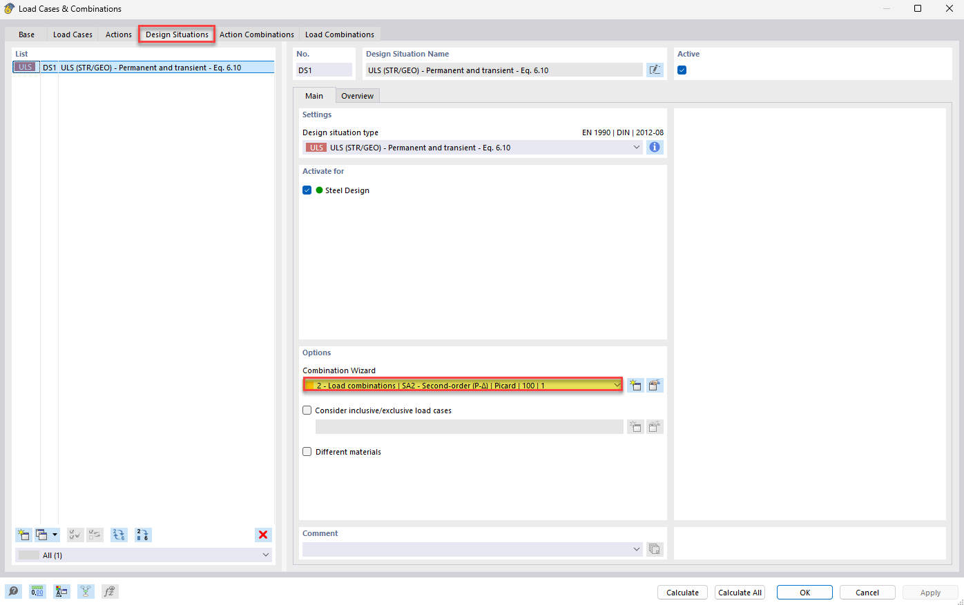 Vue de l’interface utilisateur affichant l’assistant pour la sélection des normes ou approches