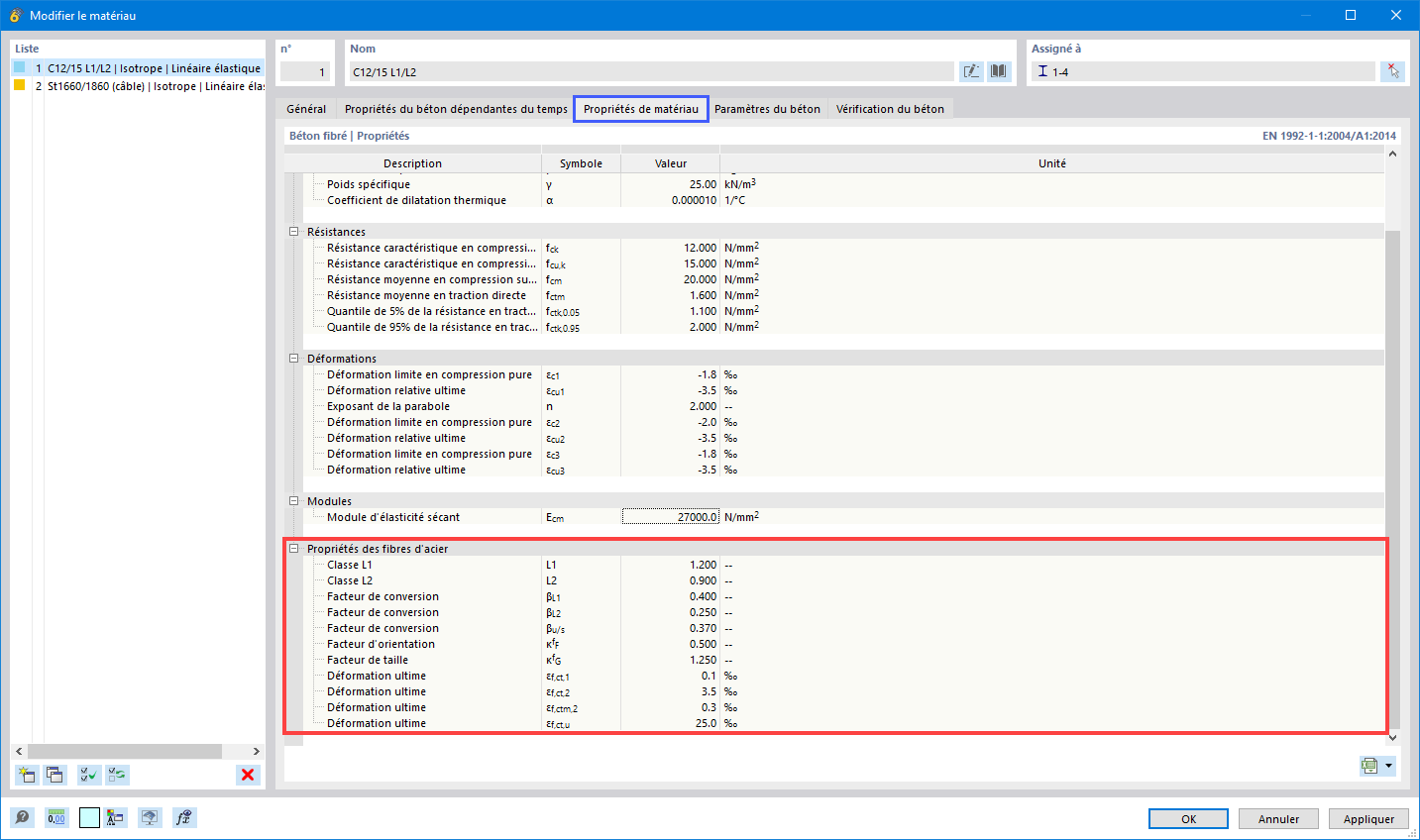 FAQ 005388 | Comment puis-je activer la vérification avec du béton de fibres métalliques dans le module complémentaire Vérification du béton de RFEM 6 ?