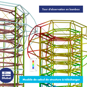 Tour d'observation en bambou