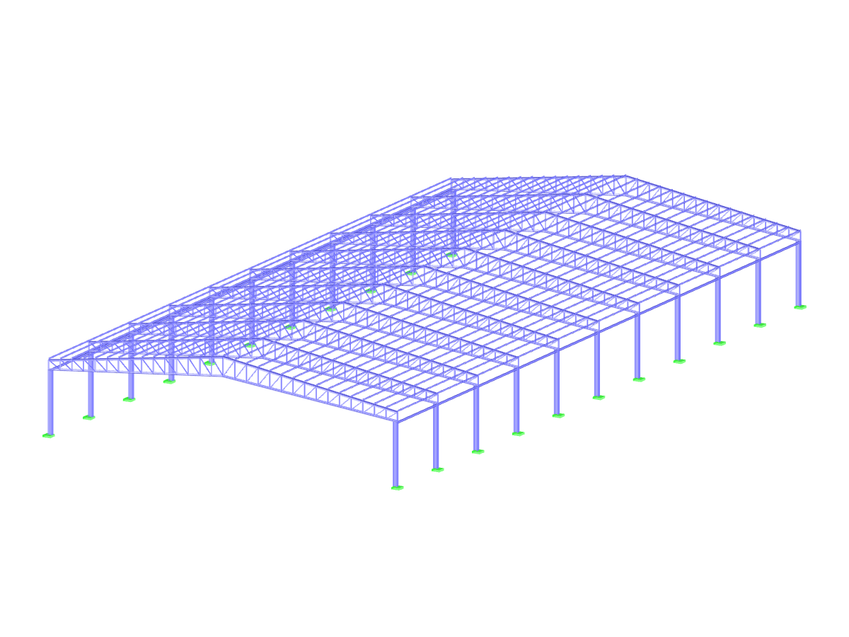 Modèle 004235 | Bâtiment industriel
