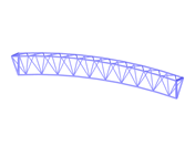 Modèle 004243 | Poutre en treillis courbe