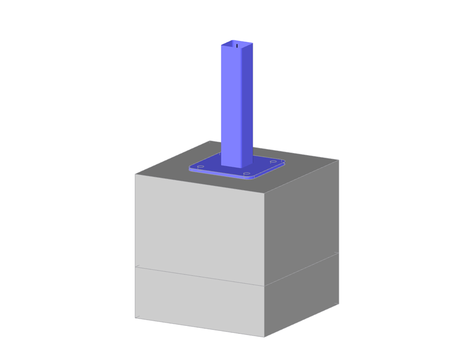 Modèle 004256 | Poteau - Assemblage de base