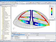 Déformation d'une trame de la structure (©ARTEMIS INGENIEUR)