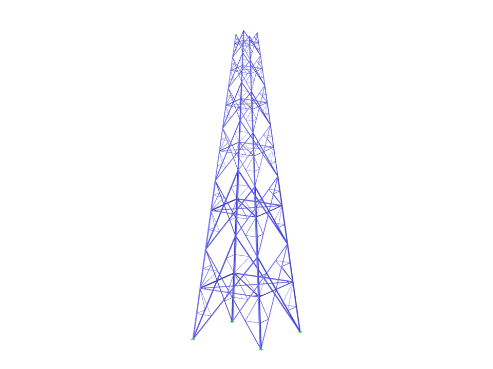 Modèle 004269 | Tour pyramidale à six troncs
