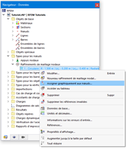 Assigner graphiquement le type à l’aide du menu contextuel du navigateur