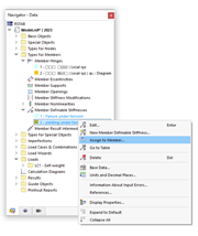 Attribuer graphiquement le type à l'aide du menu contextuel du navigateur