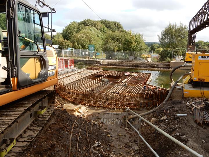 Fabrication de la culée du pont