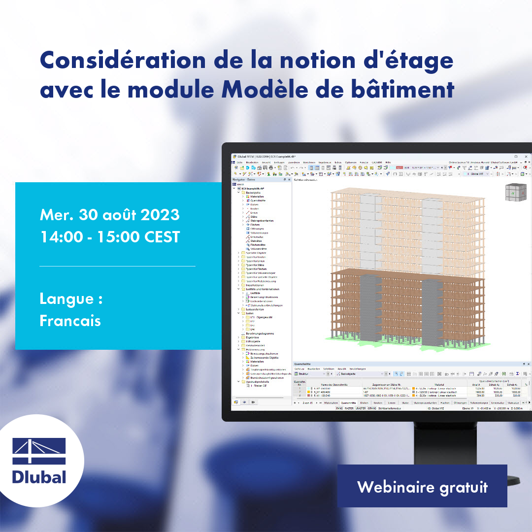Considération de la notion d'étage avec le module Modèle de bâtiment