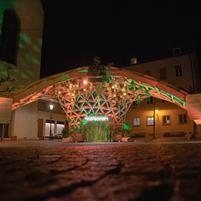 Structure illuminée | © Digital Timber Construction DTC, TH Augsbourg