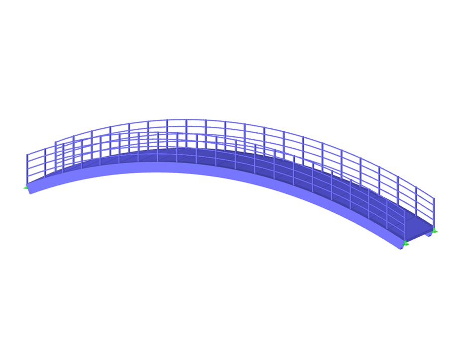Modèle 004365 | Pont piétonnier
