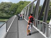 Pont avec treillis externe incliné (visualisation) | © Keipke Architekten BDA