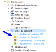 Types prédéfinis pour les grilles de bâtiment