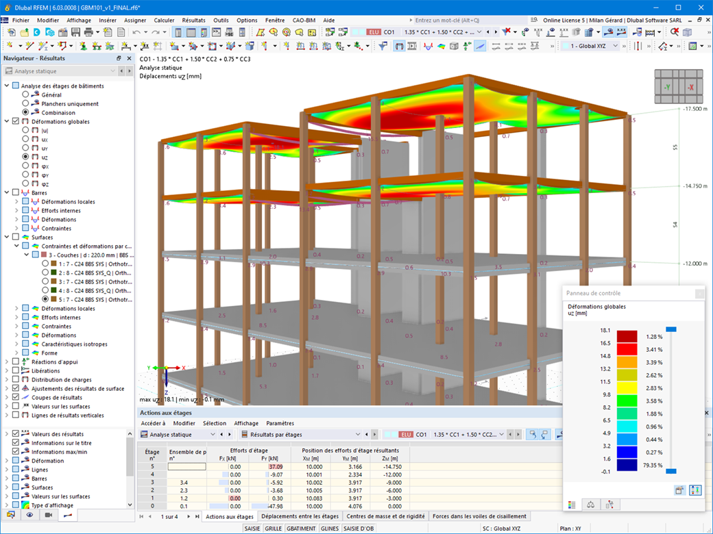 Modèle de bâtiment pour RFEM 6