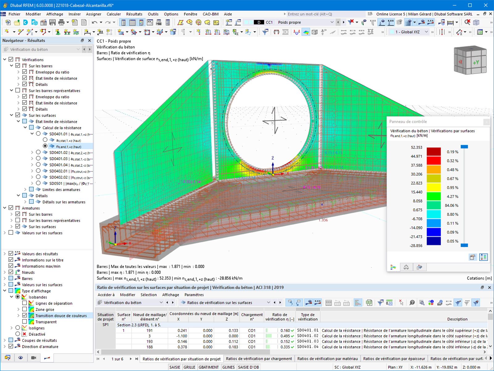 Vérification du béton pour RFEM 6