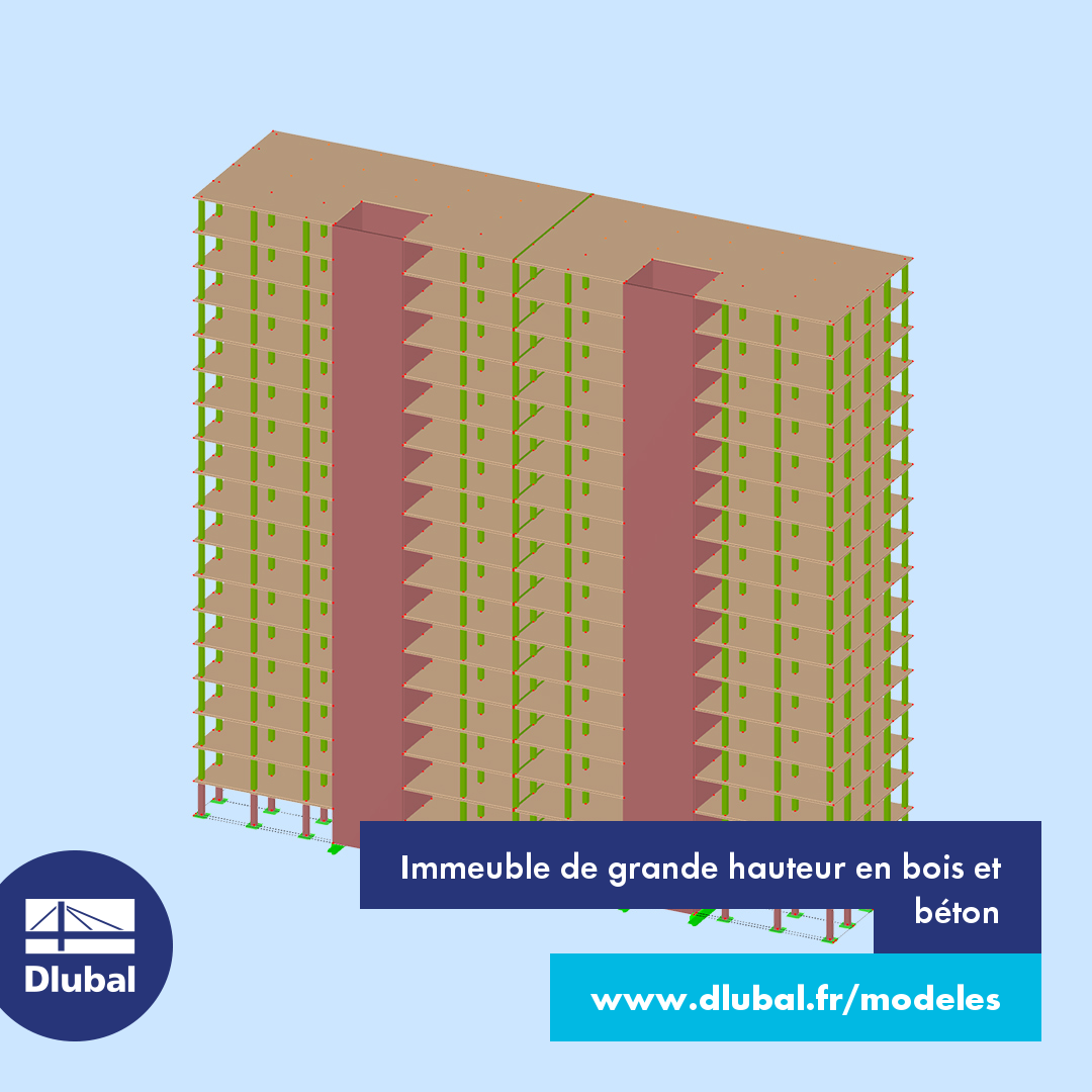 Immeuble de grande hauteur en bois et béton