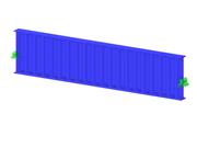 Modèle 004484 | Poutre à âme ondulée - Zéman : WSTA - 1 250 - 300x20