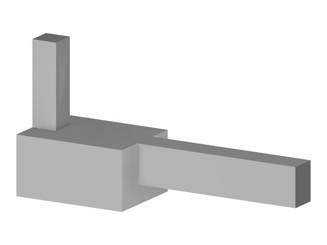 Modèle 004496 | Pied de poteau contreventé dans le mur de division