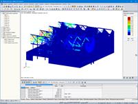 Déformation de la salle de musique Quai M (© LCA Construction Bois)