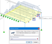Sélectionner les barres dont l’influence est à supprimer pour l’assistant de charge