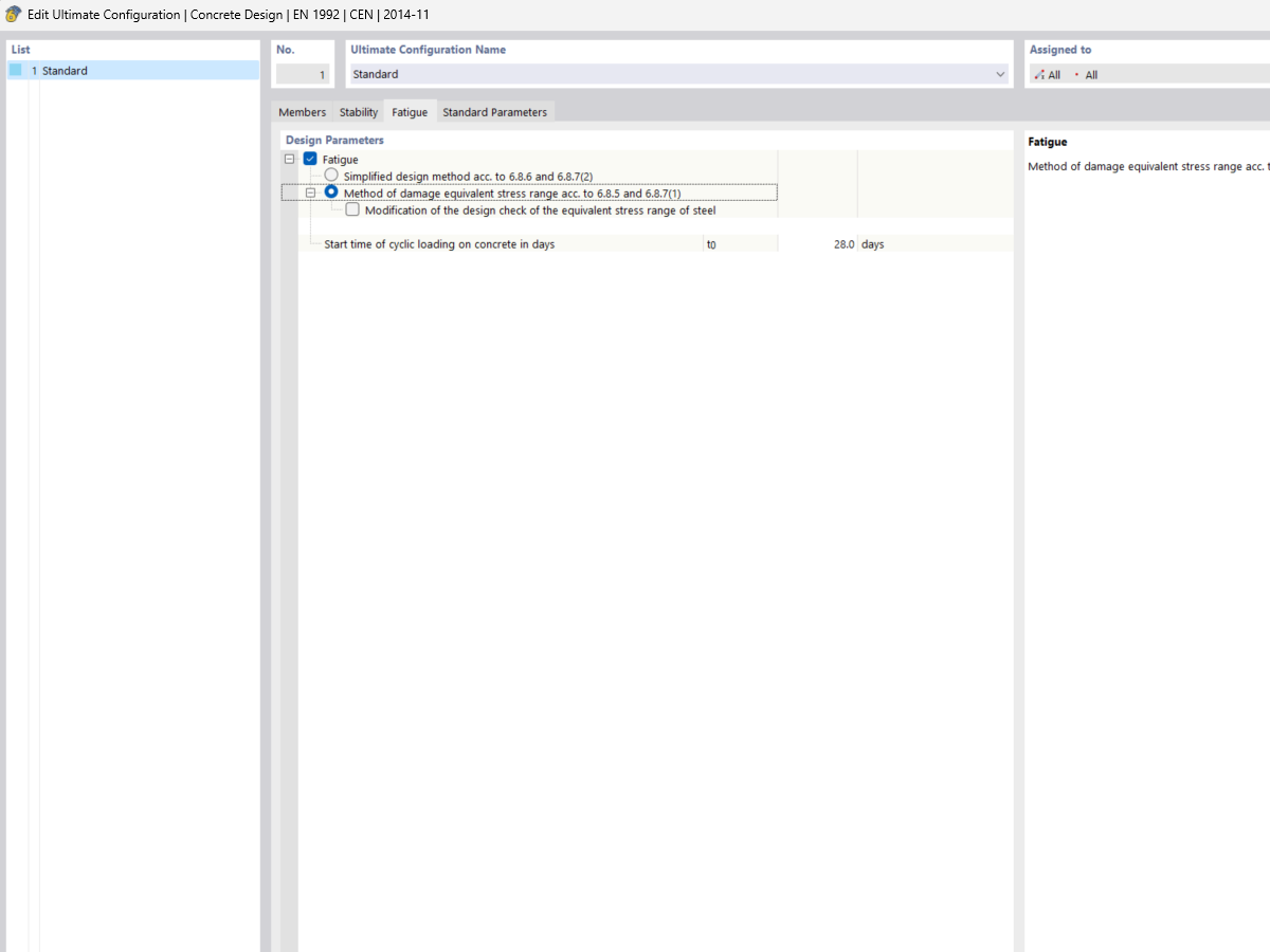 Niveau de vérification 2 - Configuration pour l’ELU