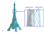 Maillage de calcul et maillage d’origine