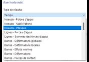 Sélection du type de résultat pour le diagramme de calcul
