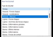 Sélection du type de résultat pour le diagramme de calcul