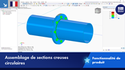 Assemblage de sections creuses circulaires