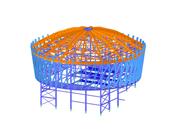 Modèle RSTAB de la centrale électrique biomasse de Schilling à Schwendi, Allemagne