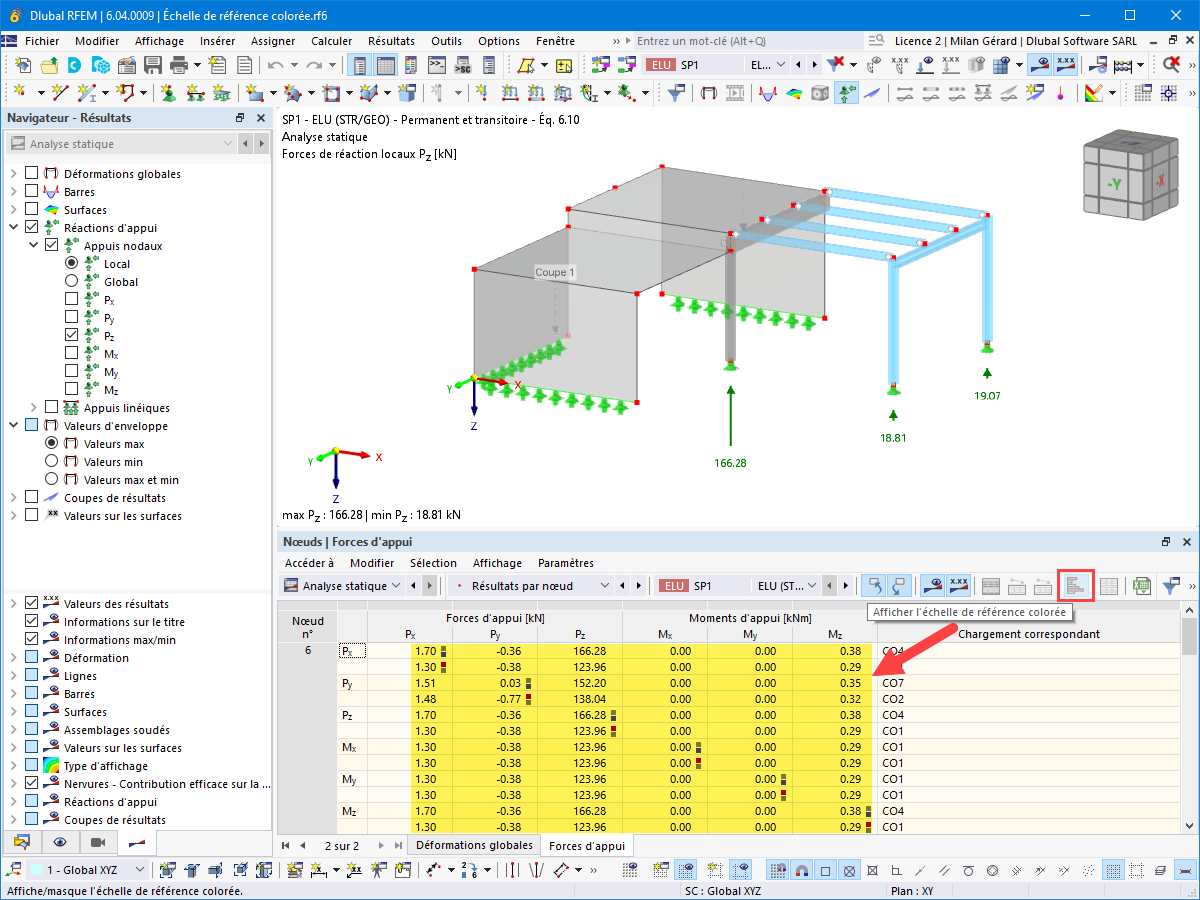 FAQ 005424 | Est-il possible de masquer l échelle de référence colorée bleue/rouge dans les tableaux ainsi que dans le rapport d impression ?