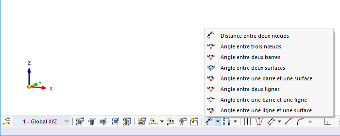 Fonctions de mesure dans la barre d’outils de CAO