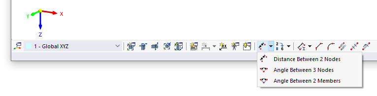 Fonctions de mesure dans la barre d'outils de CAO