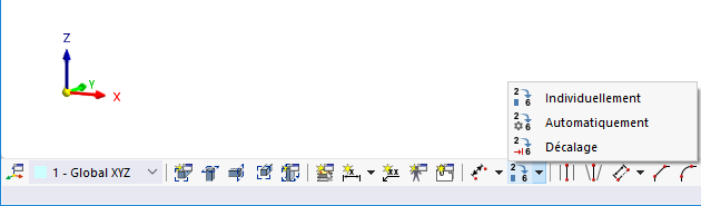 Fonctions de renumérotation dans la barre d’outils CAO