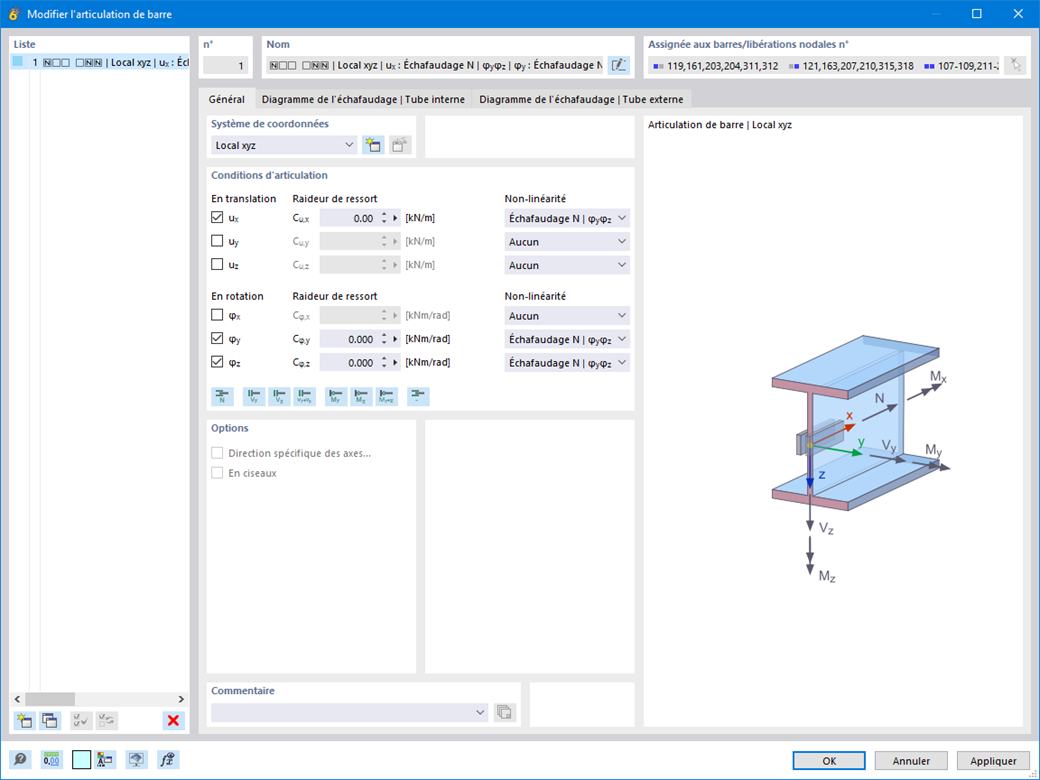Fonctionnalité 002723 | Articulation de l'échafaudage